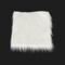 FabricLA Faux Fur Fabric - 8 Pieces Square Fur Material Fabric - 10” X 10” Inches (25cm x 25cm) - Shaggy Fur Patches Fabric Cuts Chair Cover Seat Cushion for DIY Craft - White